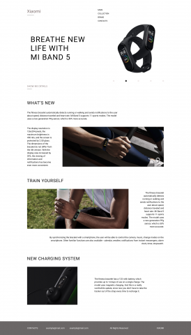 Landing page для презентации проекта