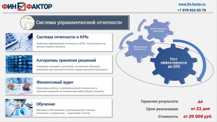 Настройка управленческой отчетности в 1С УТ
