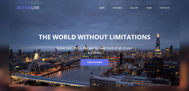 Верстка для Active Live