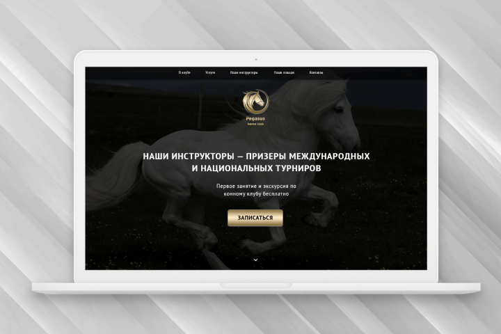 Landing Page для конного клуба