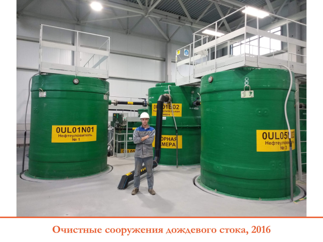 Очистные сооружения дождевого стока, 2016