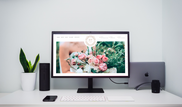 Нежный сайт для свадебной компании