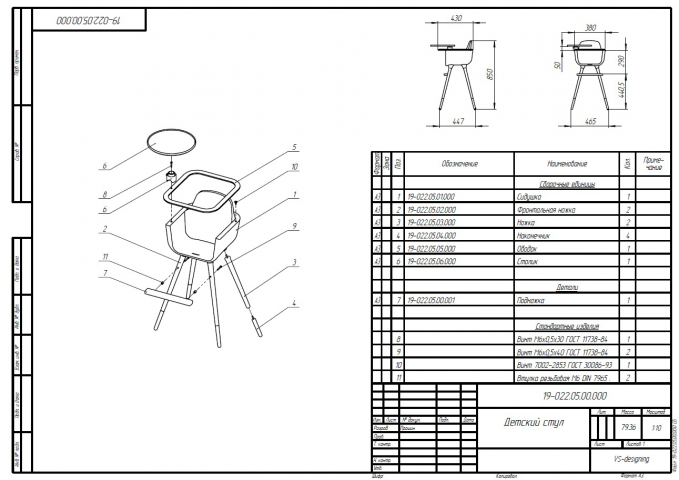 Детский стульчик