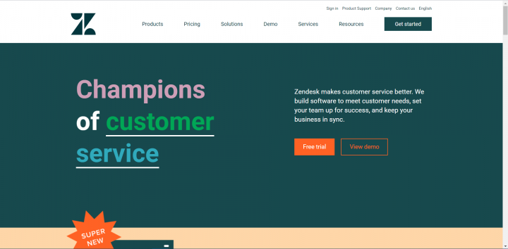 Верстка сайта Champions of customer service