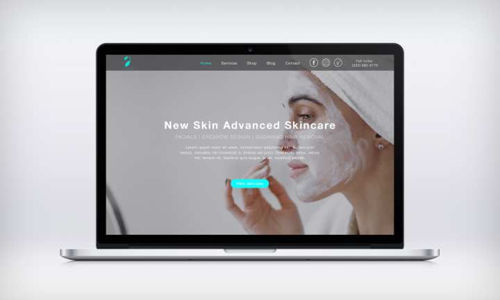 Сайт для косметолога из Лос-Анджелеса