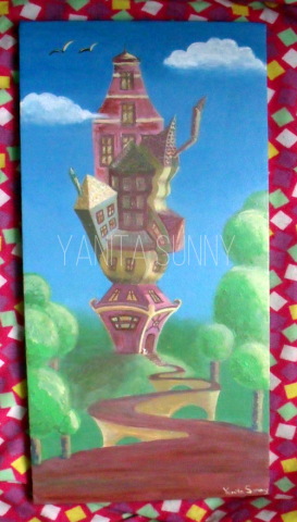 Белый кот и волшебный дом из сна