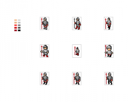 Персонаж для игры - копейщик (варианты2)