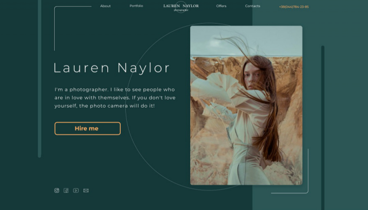 Web-design для фотографа
