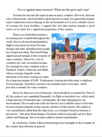 For or against mass tourism? What are the pros and cons?