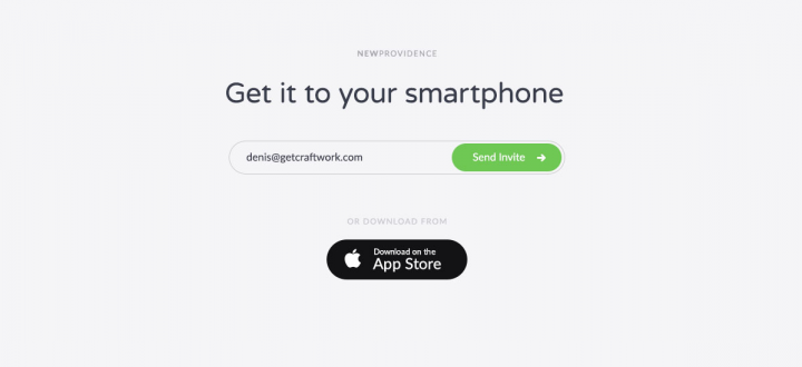 Форма отправки №3. Application for your iPhone