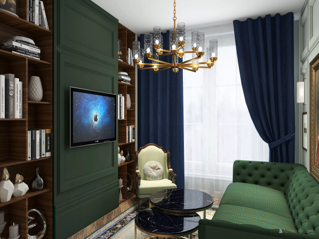 Небольшая гостиная в классическом стиле.