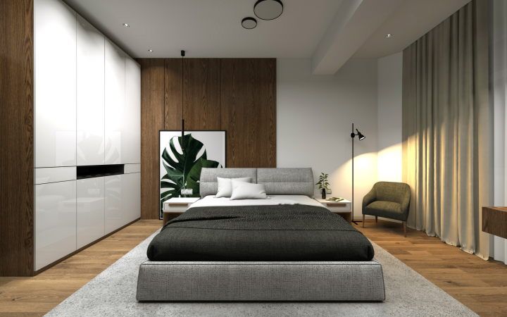 Дизайн спальни в стиле минимализм