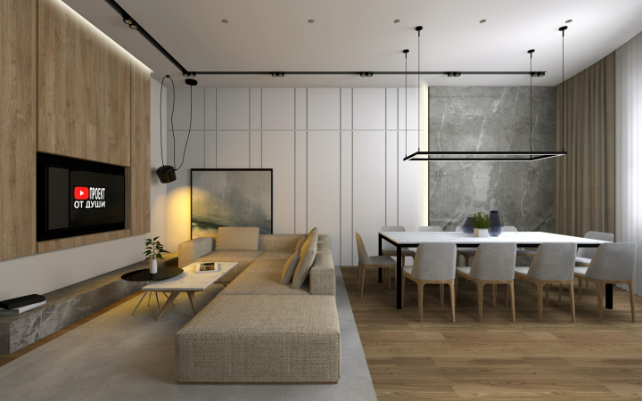 Гостиная минимализм