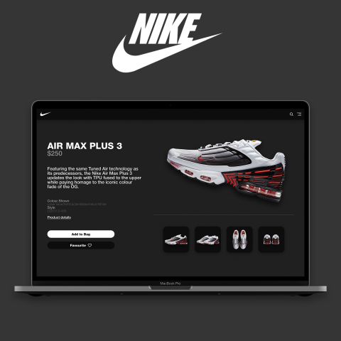 Nike Sneaker Shop Website Design