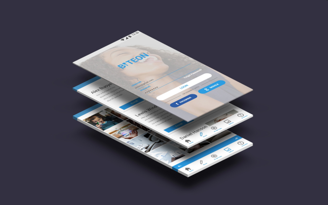Biteon dental mobile app design