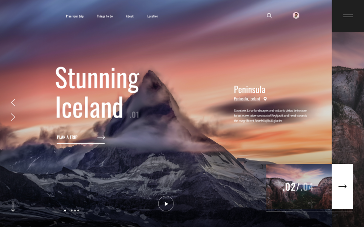 Сайт для путешествий по миру