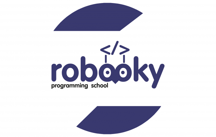 Logo for the "Robooky" online programming school
