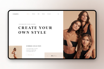 Сайт женского белья "Underwe"