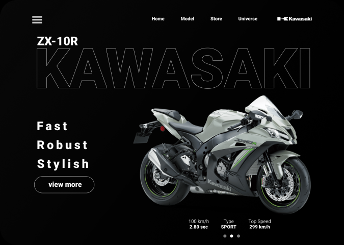 Landing Kawasaki