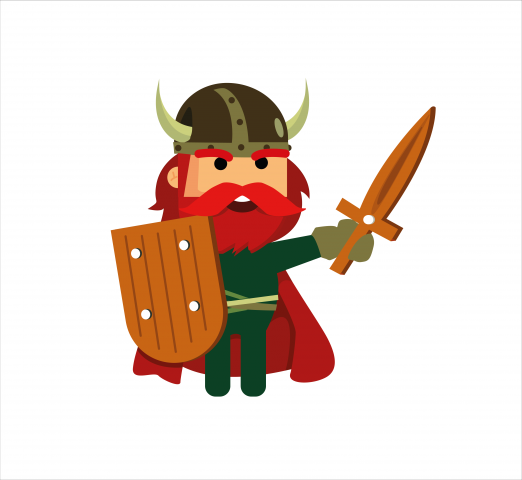 Персонаж в векторной графике по референсу