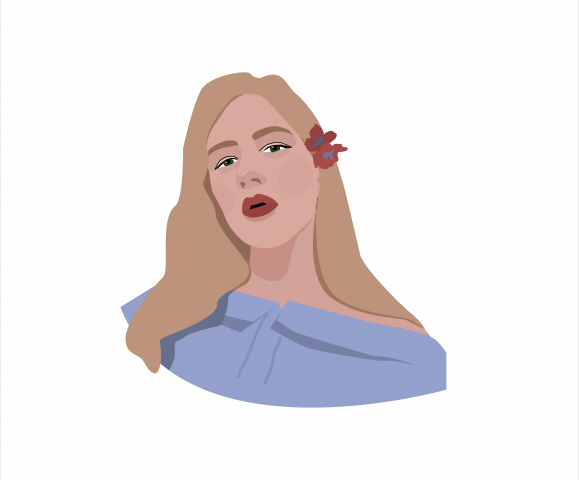 Портрет по фото минималистичный