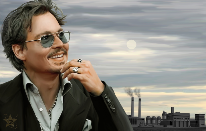 Джонни Депп. Диджитал арт.