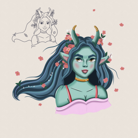 Иллюстрация эльфа