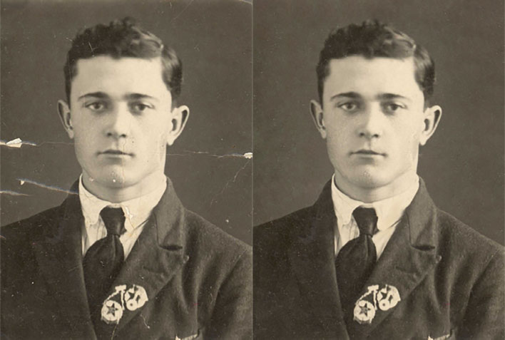 Восстановленное фото