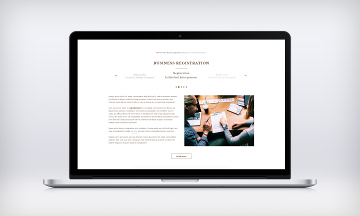 Law Company - внутренняя страница