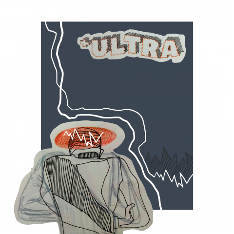 Обложка для подкаста о хип-хопе +ULTRA