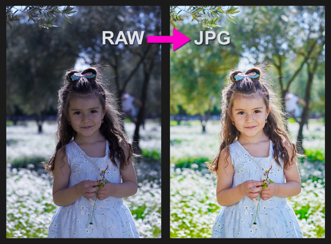 конвертация из RAW в JPG