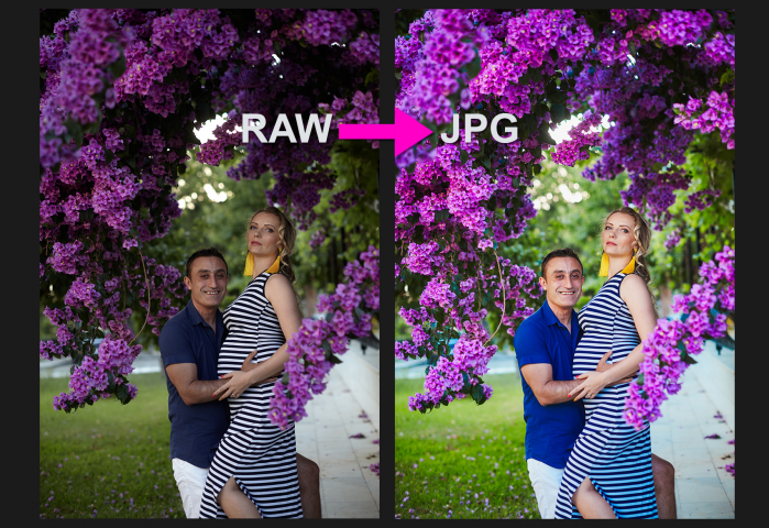 конвертация из RAW в JPG