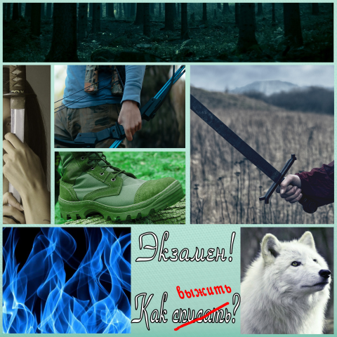 Коллаж для рекламы книги