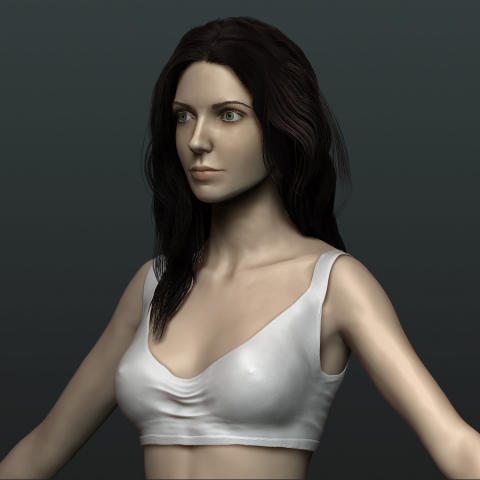 Модель персонажа Zbrush