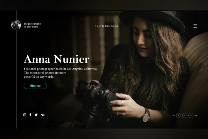 Лендинг для фотографа