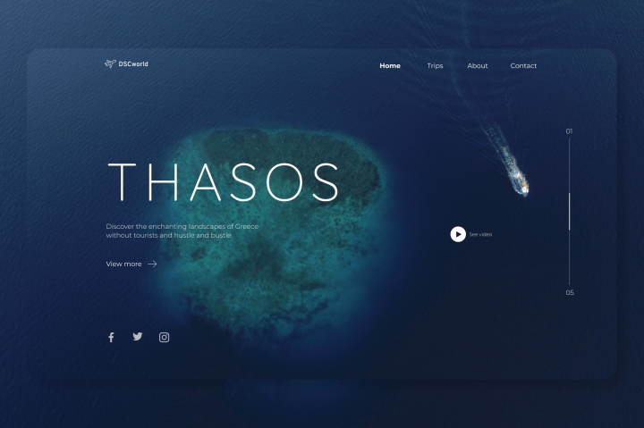 Дизайн сайта для туристической фирмы