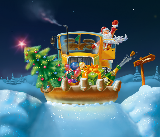 Новогодняя открытка