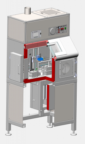 Радиационно защитный шкаф, автоматизированная фасовка РФП.