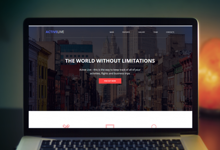 Сайт ActiveLive. Образец.