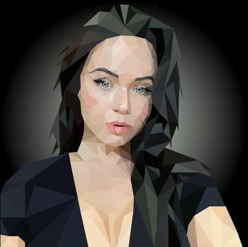 Портрет в стиле LowPoly