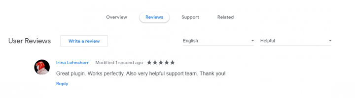 Отзыв в интернет-магазине Chrome - Google Chrome