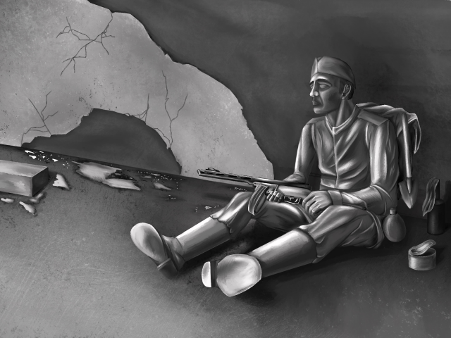 Одинокий солдат