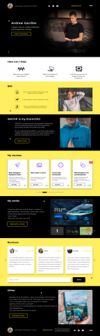 Landing Page on english