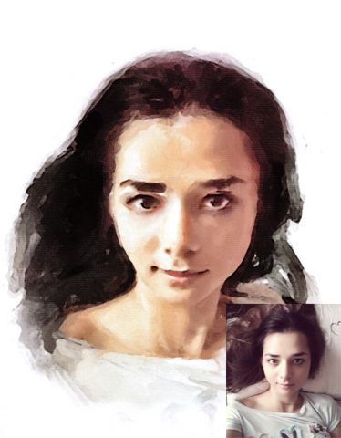 стилизация под акварель