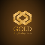 Разработка логотипа для студии натяжных потолков "GOLD"