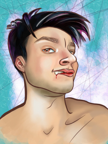 Отрисовка портрета в мультяшном стиле