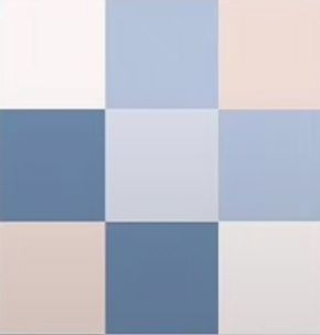 Цветовая схема ленты inst