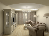 Гостиная светлая