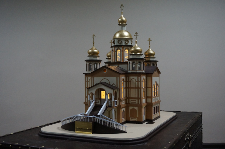 Храм св.Ольги макет в масштабе