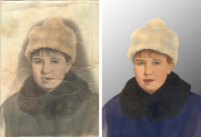 Ретушь. Восстановление. Раскраска.
